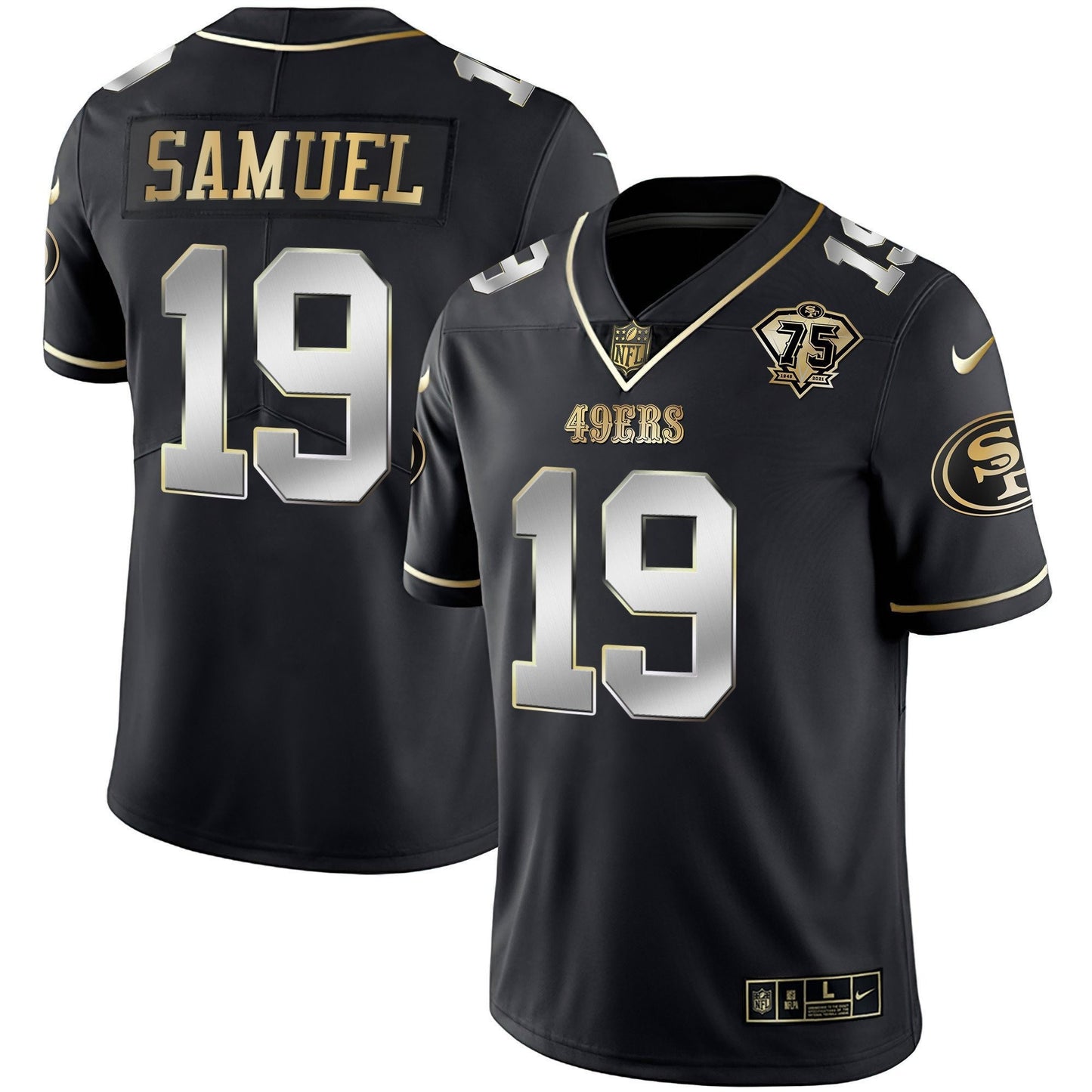 Men's 49ers Vapor Gold Jersey Collection - All Stitched