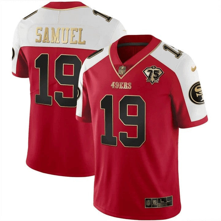 Men's 49ers Vapor Gold Jersey Collection - All Stitched