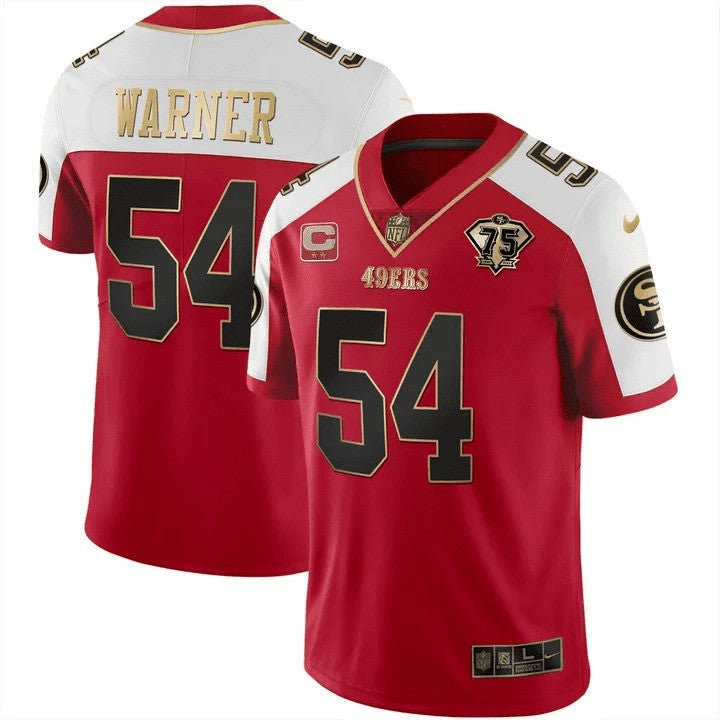 Men's 49ers Vapor Gold Jersey Collection - All Stitched