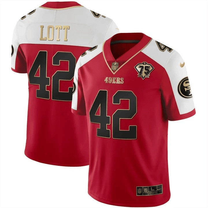 Men's 49ers Vapor Gold Jersey Collection - All Stitched