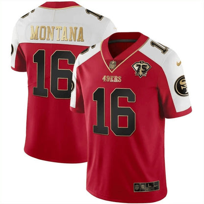 Men's 49ers Vapor Gold Jersey Collection - All Stitched