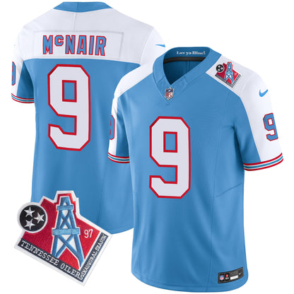 Men's Titans 1997 Throwback Limited Vapor Jersey V2 - All Stitched