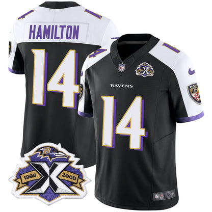 Men's Ravens 2005 Throwback Black Vapor Limited Jersey - All Stitched