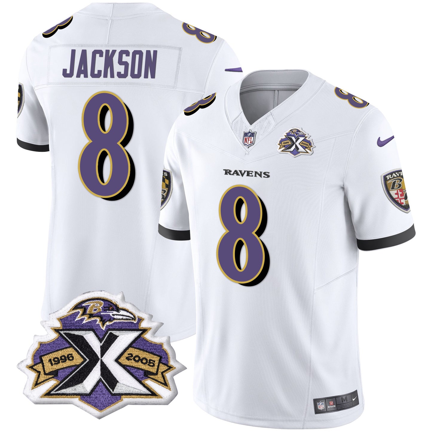 Men's Ravens 2005 Throwback Black Vapor Limited Jersey - All Stitched