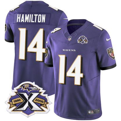 Men's Ravens 2005 Throwback Black Vapor Limited Jersey - All Stitched