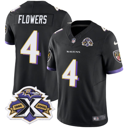 Men's Ravens 2005 Throwback Black Vapor Limited Jersey - All Stitched