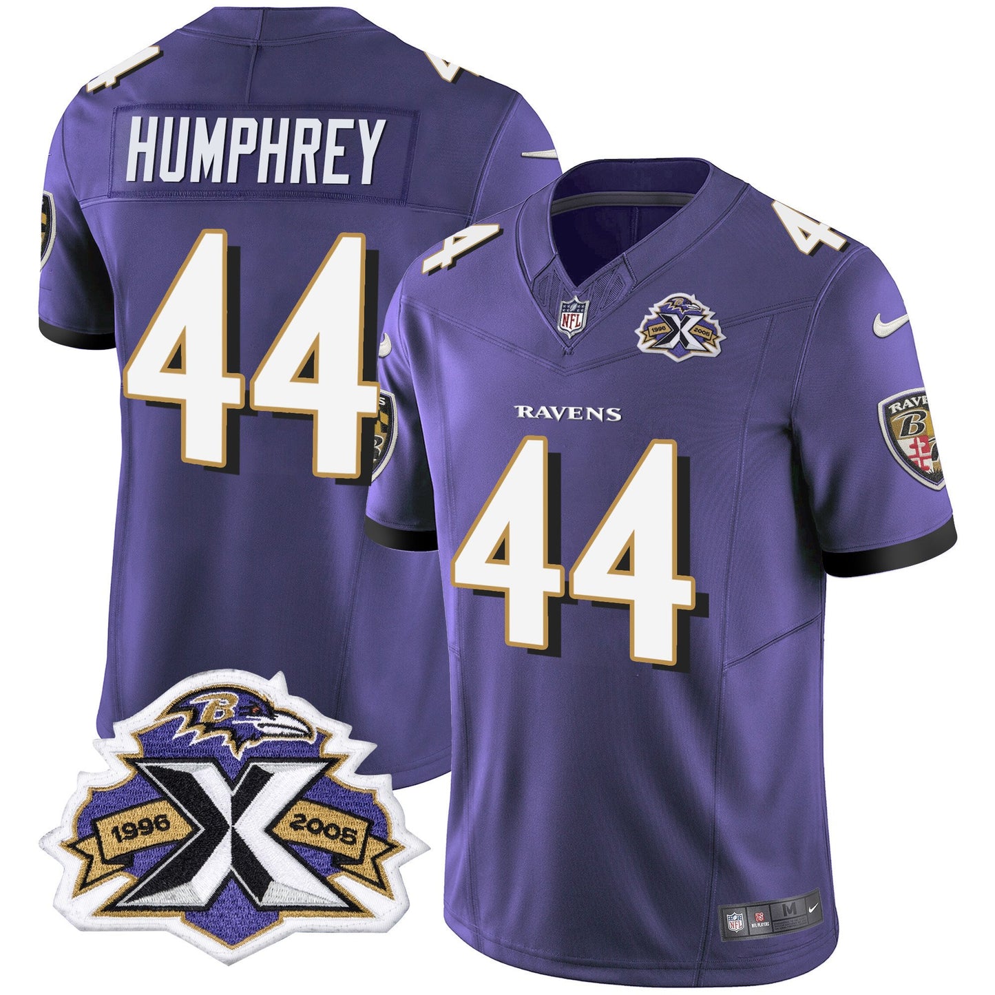 Men's Ravens 2005 Throwback Black Vapor Limited Jersey - All Stitched