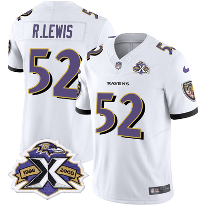 Men's Ravens 2005 Throwback Black Vapor Limited Jersey - All Stitched