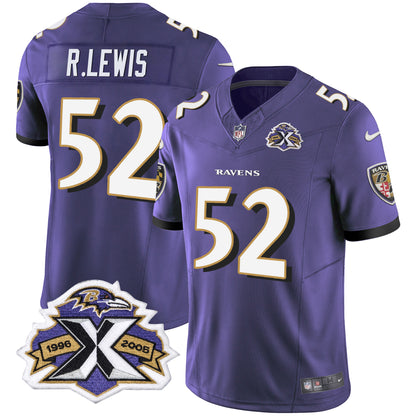 Men's Ravens 2005 Throwback Black Vapor Limited Jersey - All Stitched