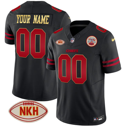 Chiefs NKH Patch 2023 Vapor Limited Custom Jersey - All Stitched