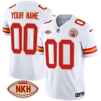Chiefs NKH Patch 2023 Vapor Limited Custom Jersey - All Stitched