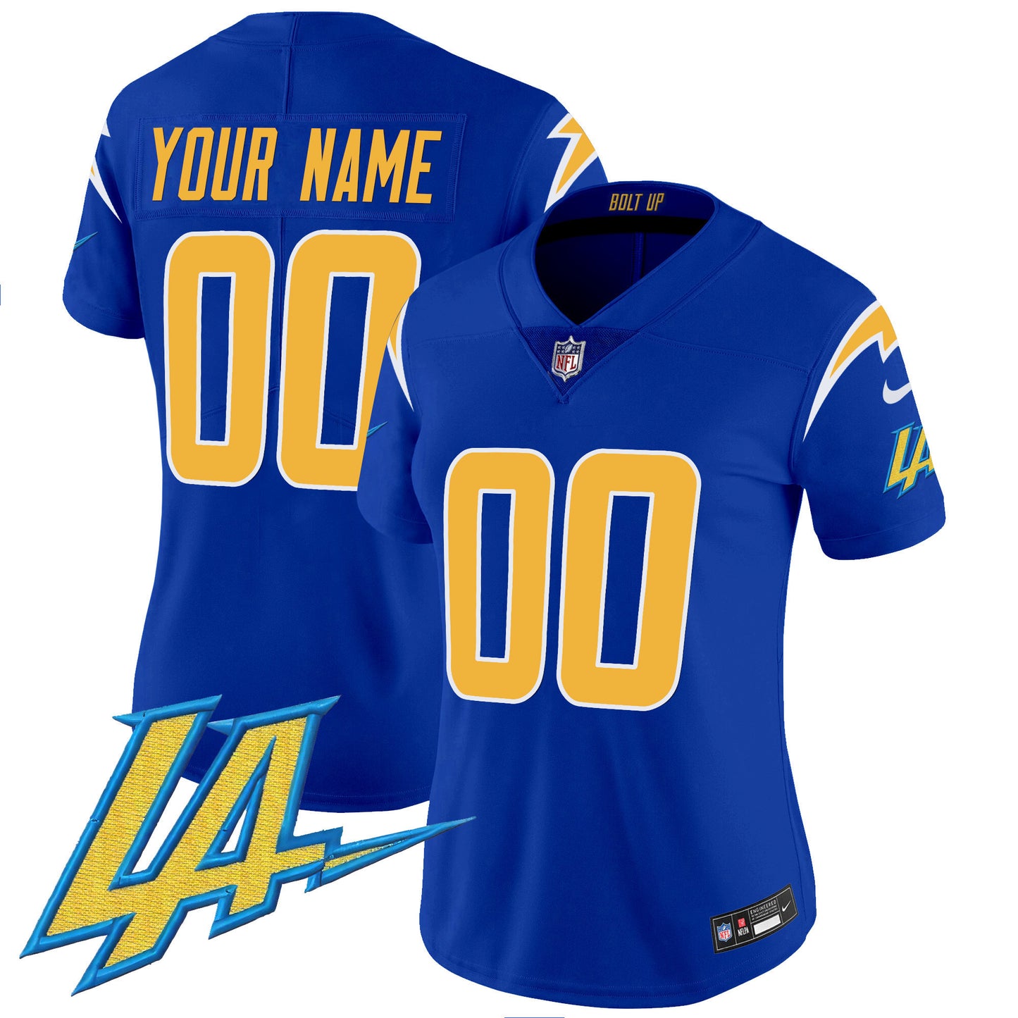 Chargers Vapor Limited Custom Jersey V2 - All Stitched