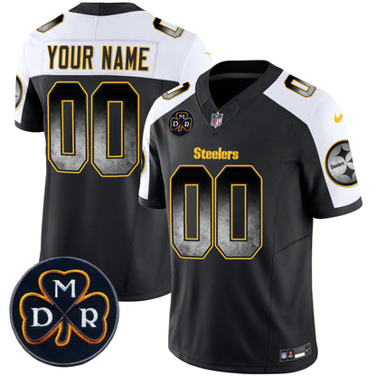 Steelers DMR Patch Arch Smoke Vapor Limited Custom Jersey - All Stitched