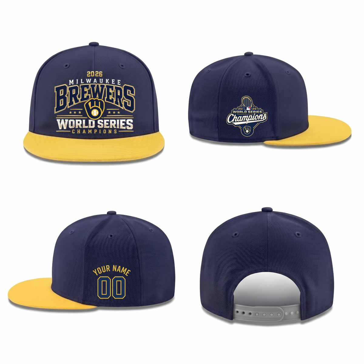 MIL 2026 World Series Champions Personalized Snapback Cap - Printed V3