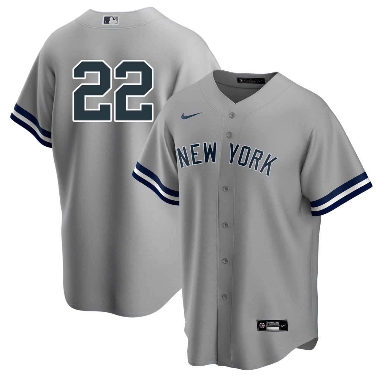 Juan Soto New York Yankees Gray Jersey - All Stitched