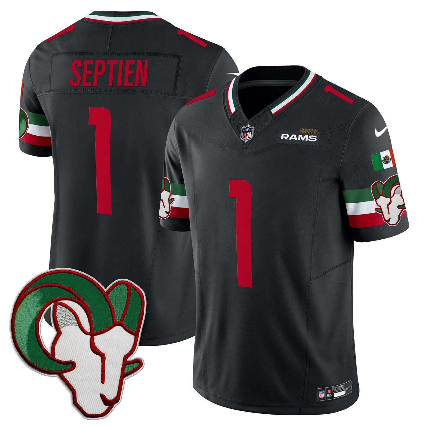 Men's Rams Mexico Vapor Limited Jersey - All Stitched