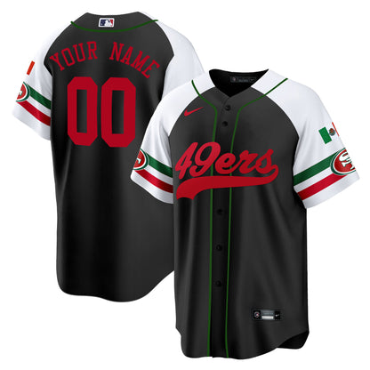 49ers Mexico Baseball Custom Jersey - All Stitched