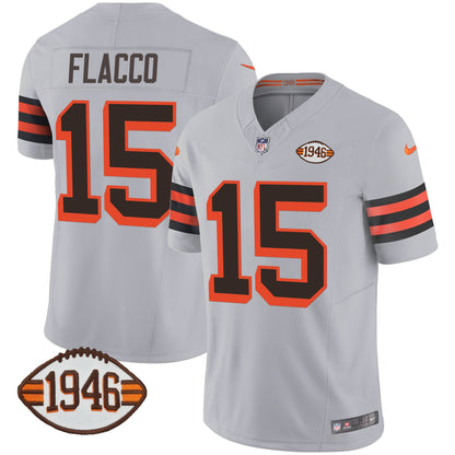 Men's Browns 1946 75th Anniversary Patch Jersey - All Stitched
