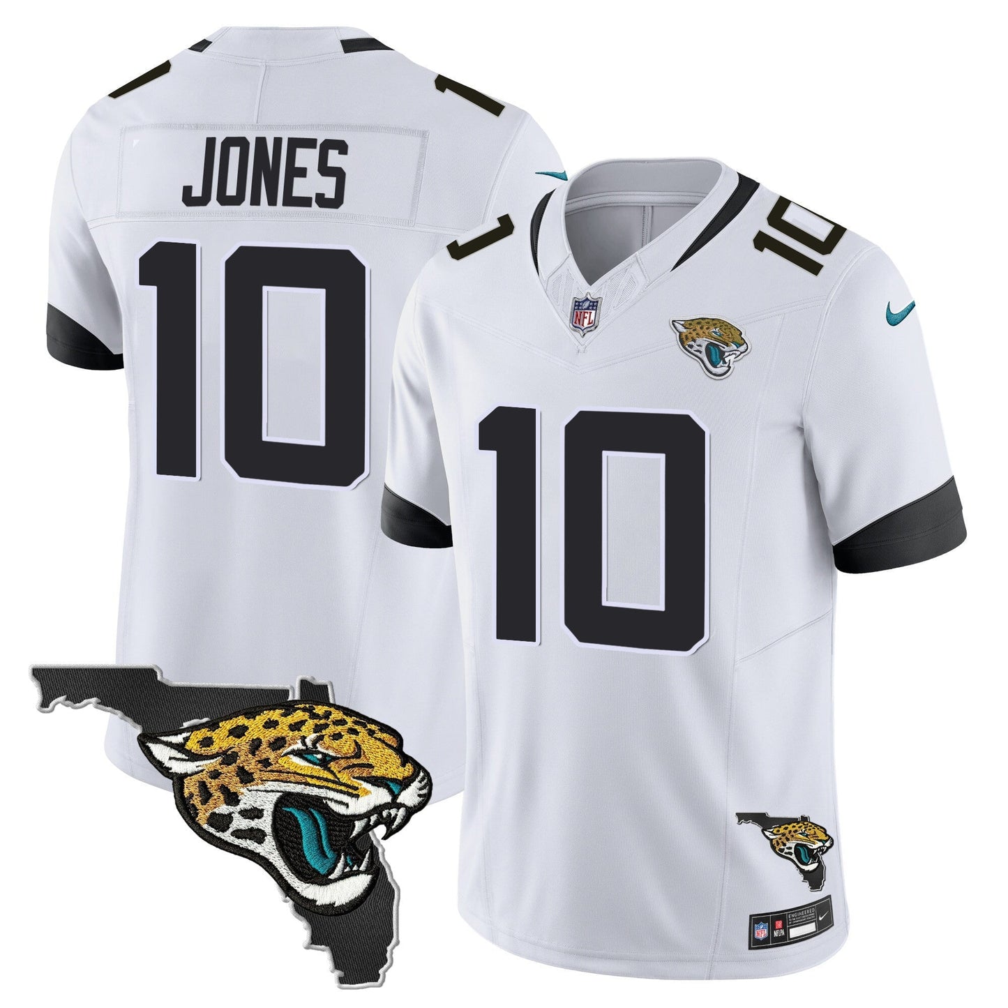 Men's Jacksonville Jaguars Florida Patch Vapor Jersey - All Stitched