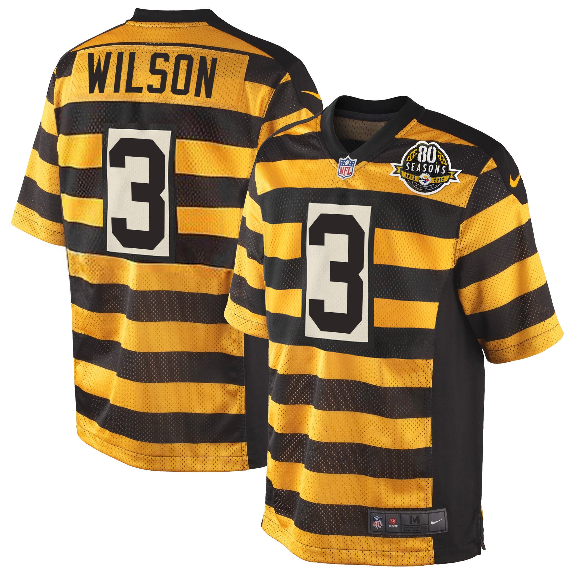 Pittsburgh Steelers Throwback Bunblebee Jersey - All Stitched