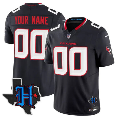 Houston Texans 2024 Texas Patch Vapor Limited Custom Jersey - All Stitched