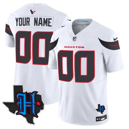 Houston Texans 2024 Texas Patch Vapor Limited Custom Jersey - All Stitched