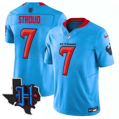 Men's Houston Texans 2024 Texas Patch Vapor Limited Jersey - All Stitched