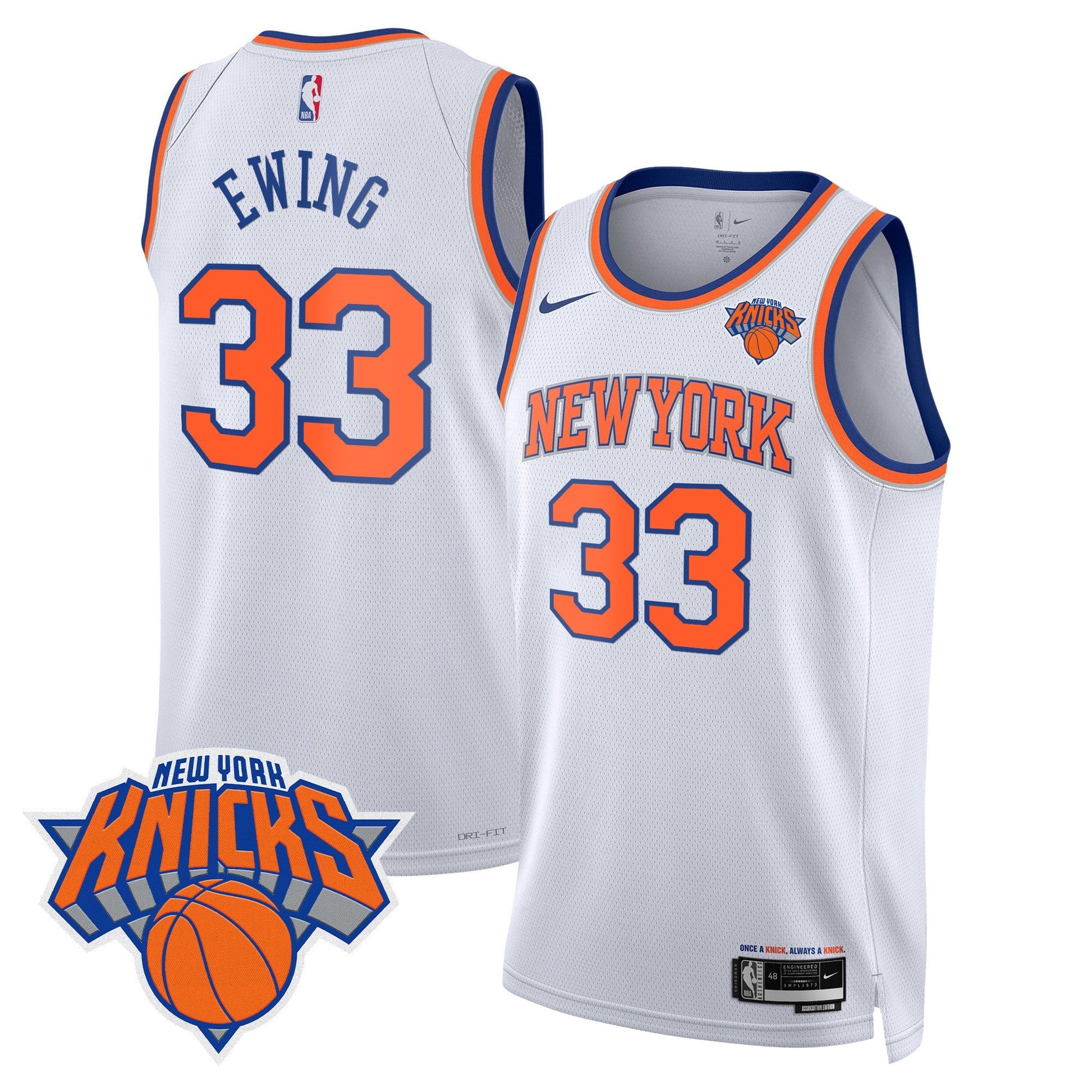 Men's New York Knicks Swingman Jersey V2 - All Stitched