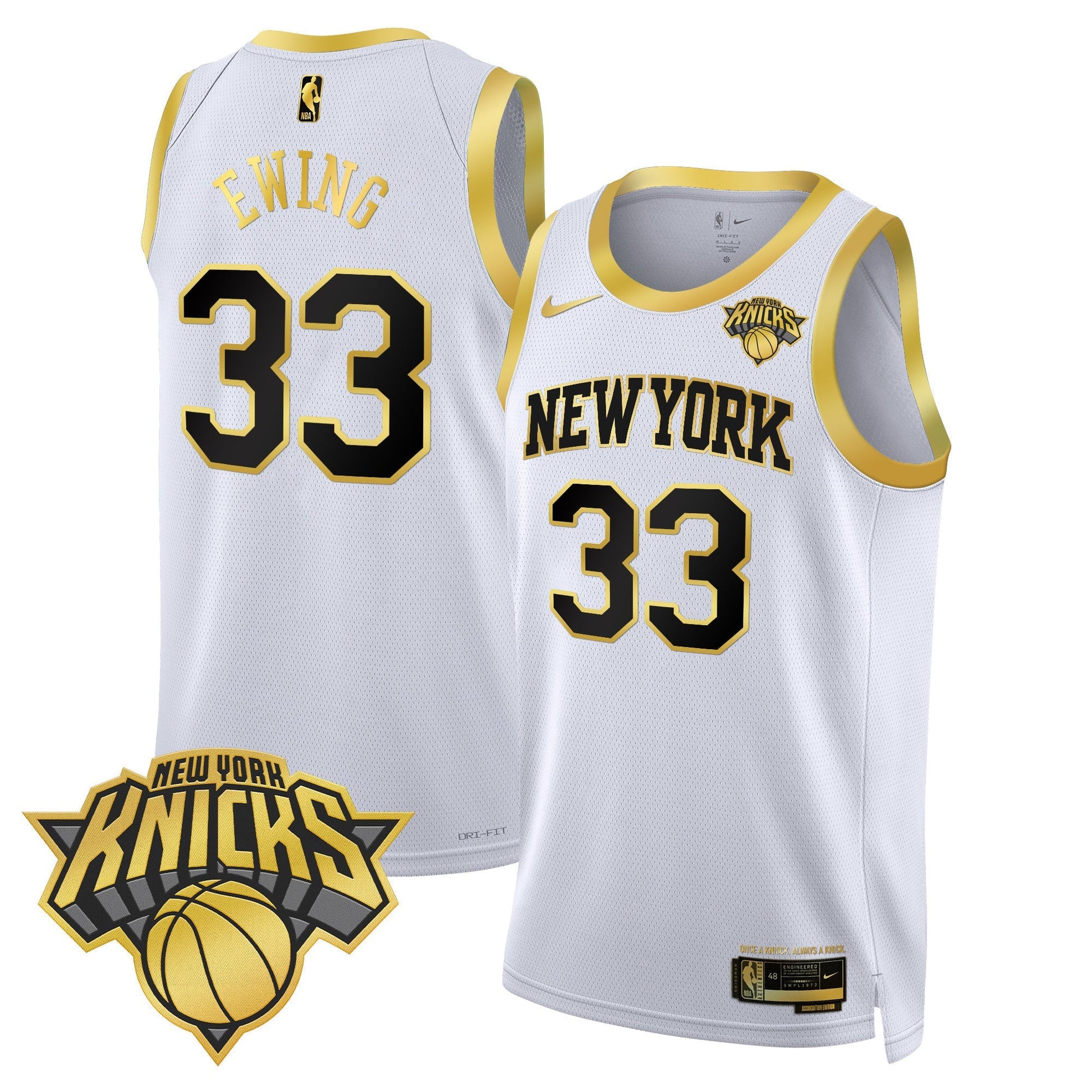 Men's New York Knicks Swingman Jersey V2 - All Stitched