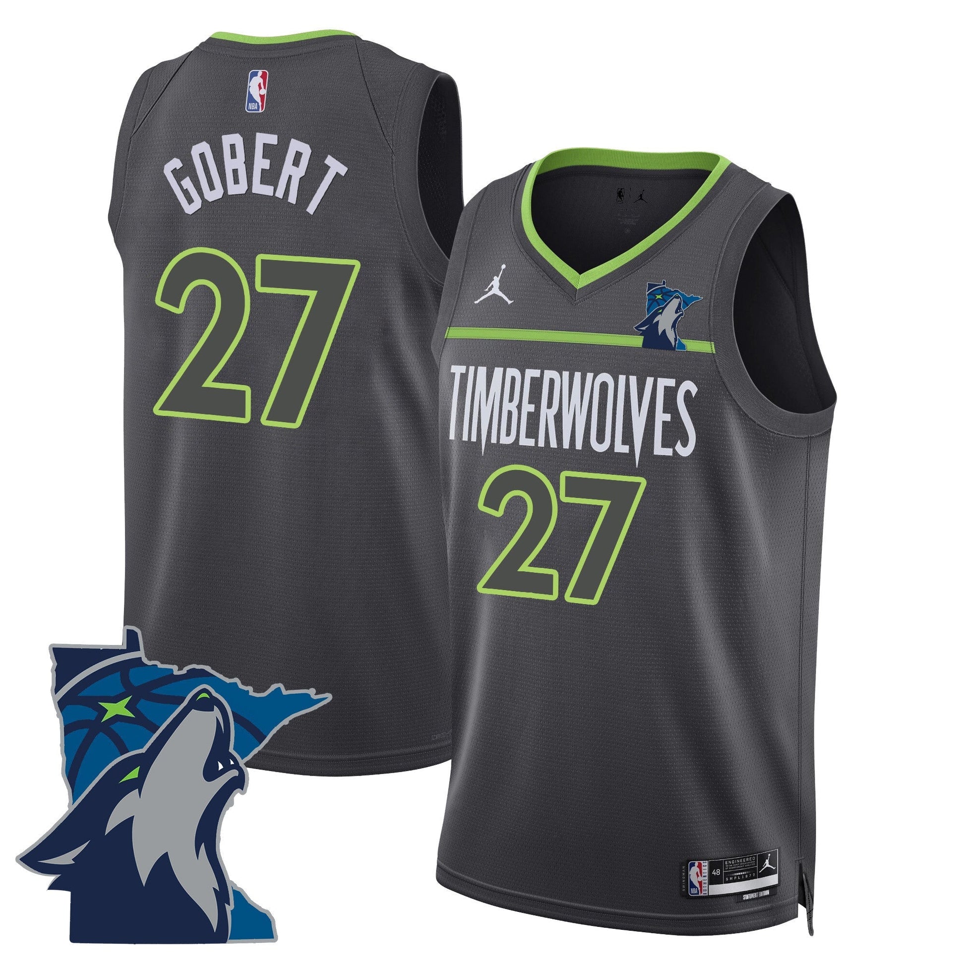 Men's Minnesota Timberwolves Swingman Jersey - Minnesota Patch - All Stitched