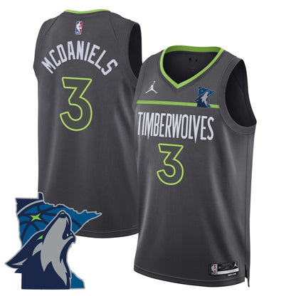 Men's Minnesota Timberwolves Swingman Jersey - Minnesota Patch - All Stitched