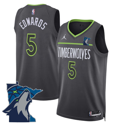 Men's Minnesota Timberwolves Swingman Jersey - Minnesota Patch - All Stitched
