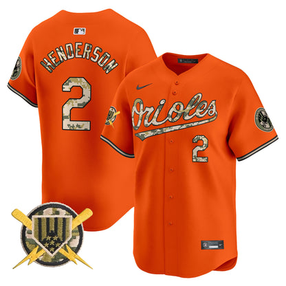 Men's Baltimore Orioles Armed Forces Day Vapor Premier Limited Jersey - All Stitched