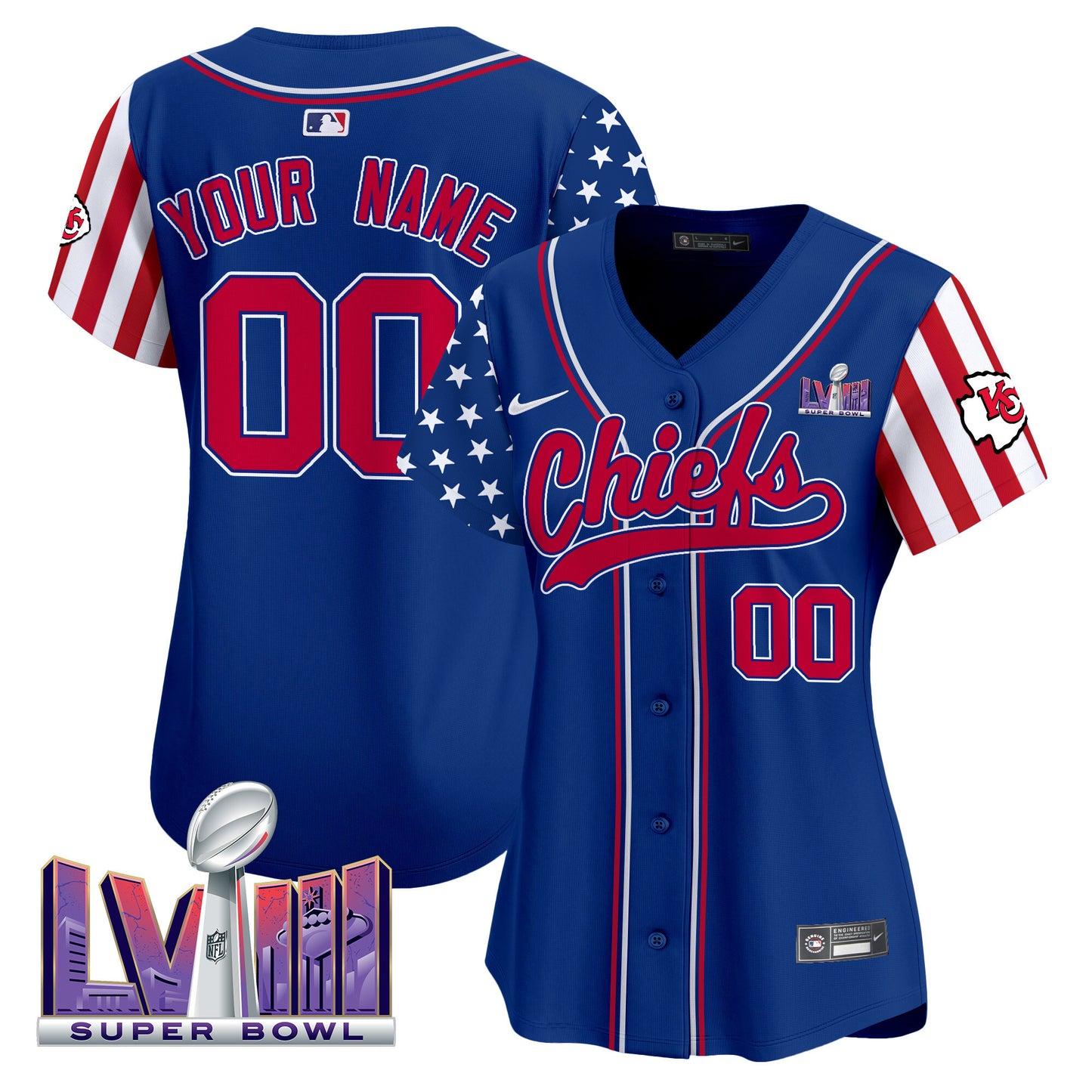 Chiefs 2024 American Style Vapor Premier Limited Custom Jersey - All Stitched