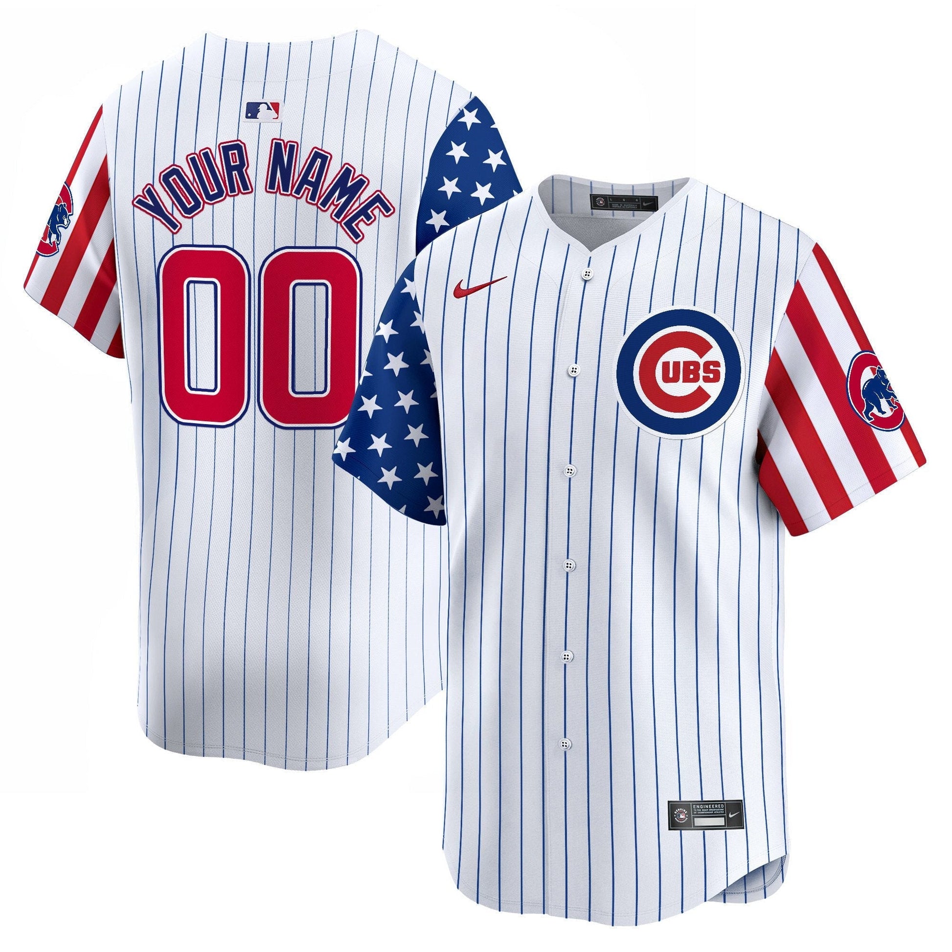 Chicago Cubs 2025 Memorial Day Vapor Premier Limited Custom Jersey - All Stitched