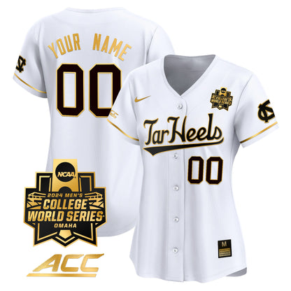 North Carolina Tar Heels 2024 College World Series Vapor Premier Limited Custom Jersey - All Stitched