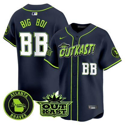 Atlanta Braves Atliens Vapor Premier Limited Jersey V3 - All Stitched