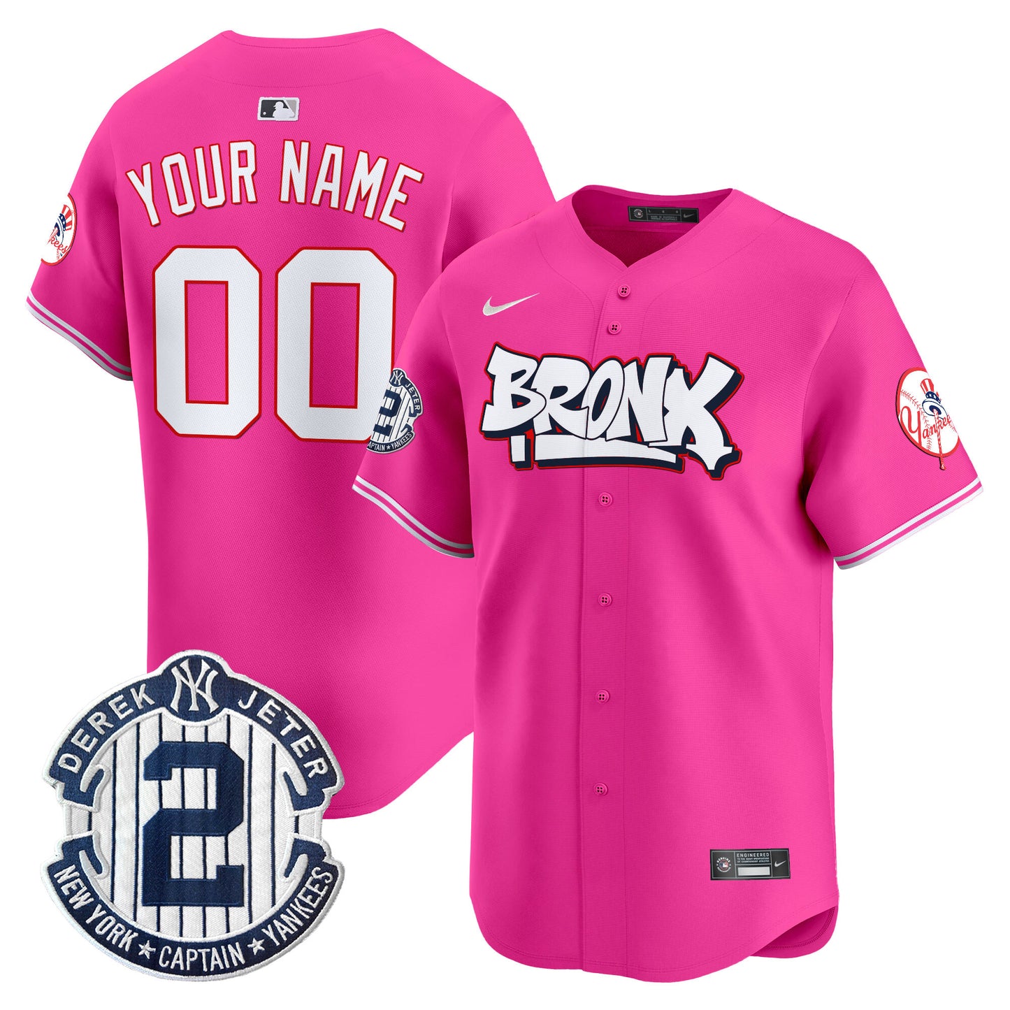 New York Yankees The Bronx Graffiti Vapor Premier Limited Custom Jersey V4 - All Stitched