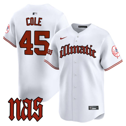 Men's New York Yankees Nas Illmatic Vapor Premier Limited Jersey - All Stitched