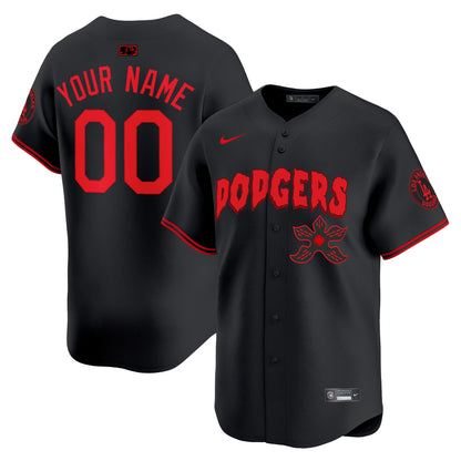 Dodgers Stranger Things Vapor Premier Limited Custom Jersey - All Stitched