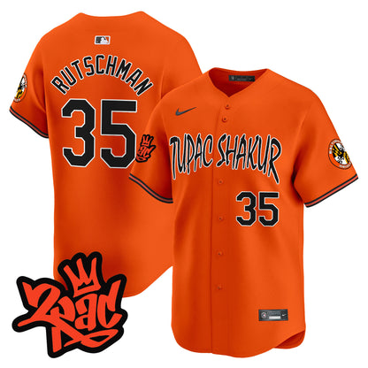 Men’s Baltimore Orioles Tupac Shakur Vapor Premier Limited Jersey - All Stitched