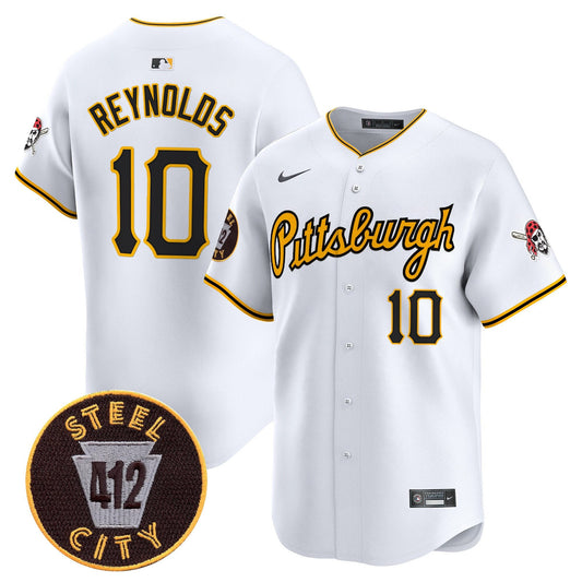 Pittsburgh Pirates 412 Patch Vapor Premier Limited Jersey V4 - All Stitched