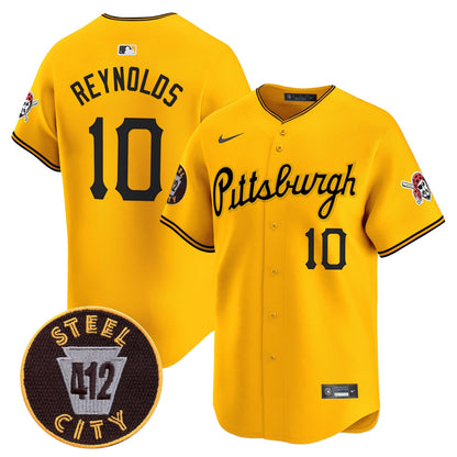 Pittsburgh Pirates 412 Patch Vapor Premier Limited Jersey V4 - All Stitched