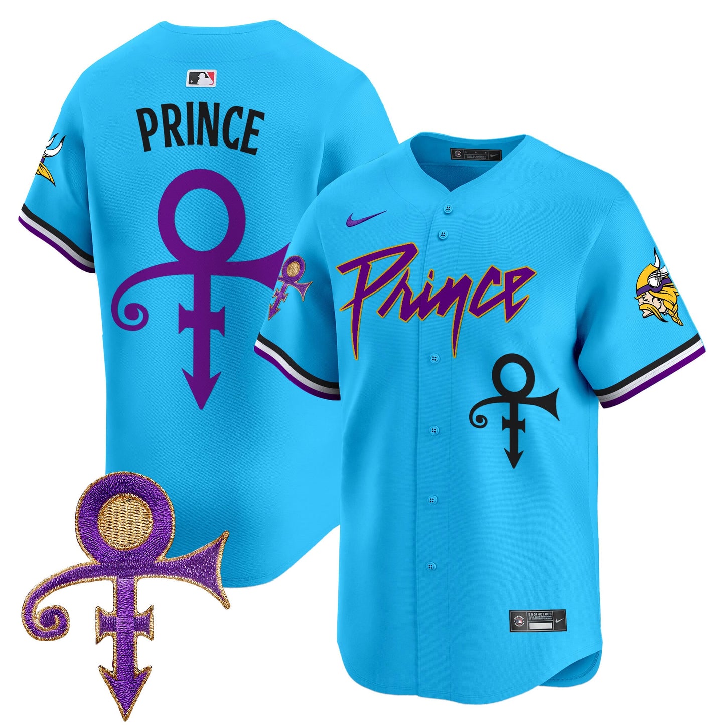 Men's Minnesota Vikings Prince Patch Vapor Premier Limited Jersey - All Stitched