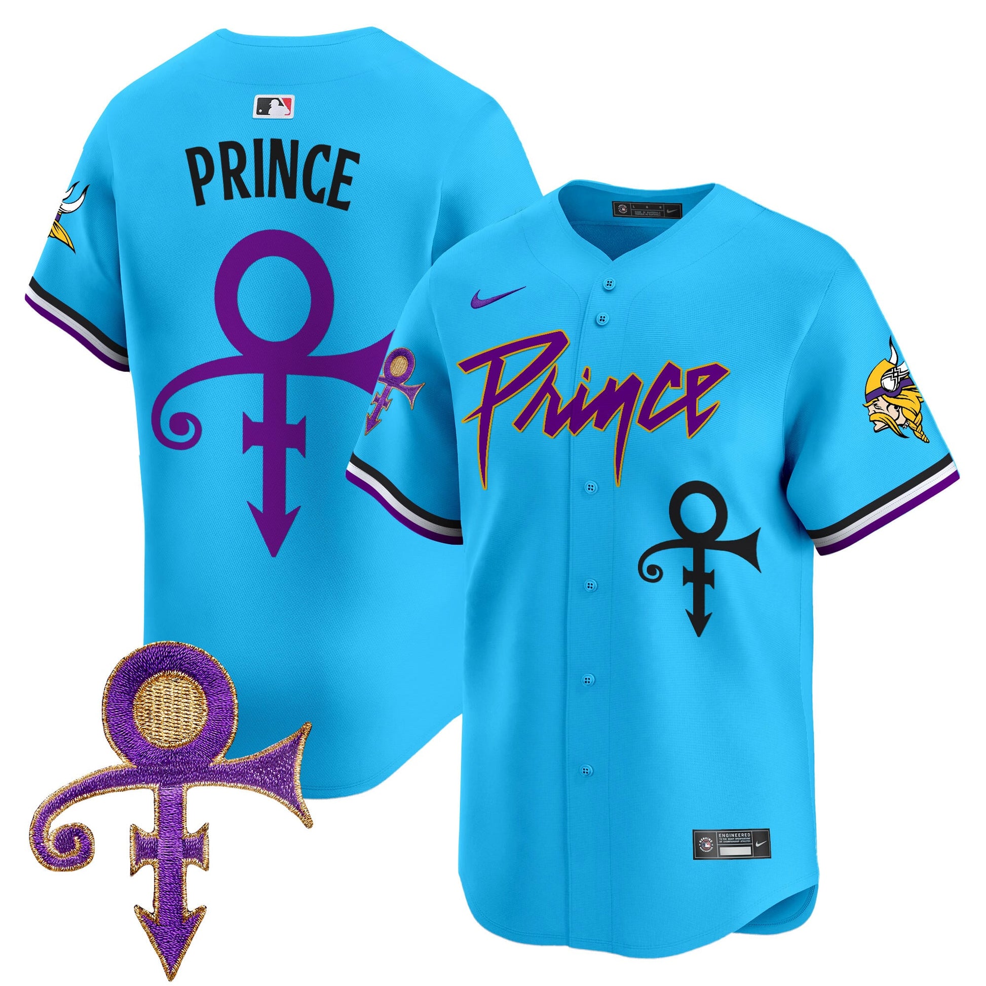 Men's Minnesota Vikings Prince Patch Vapor Premier Limited Jersey - All Stitched
