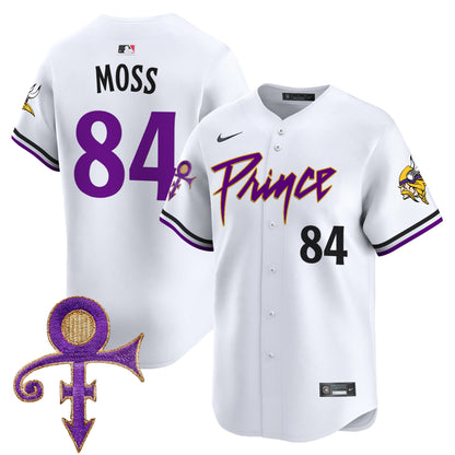 Men's Minnesota Vikings Prince Patch Vapor Premier Limited Jersey - All Stitched
