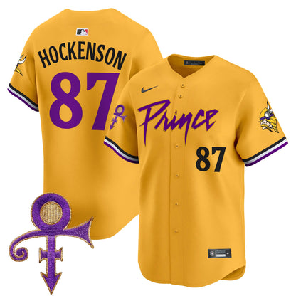 Men's Minnesota Vikings Prince Patch Vapor Premier Limited Jersey - All Stitched