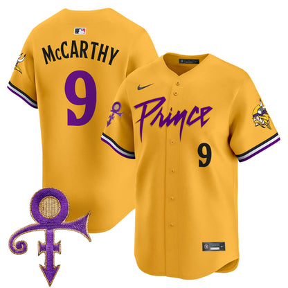 Men's Minnesota Vikings Prince Patch Vapor Premier Limited Jersey - All Stitched