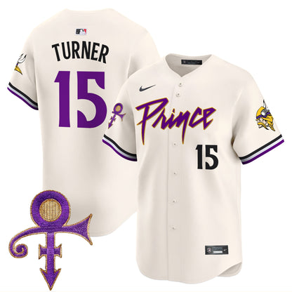 Men's Minnesota Vikings Prince Patch Vapor Premier Limited Jersey - All Stitched