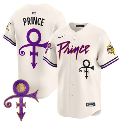 Men's Minnesota Vikings Prince Patch Vapor Premier Limited Jersey - All Stitched